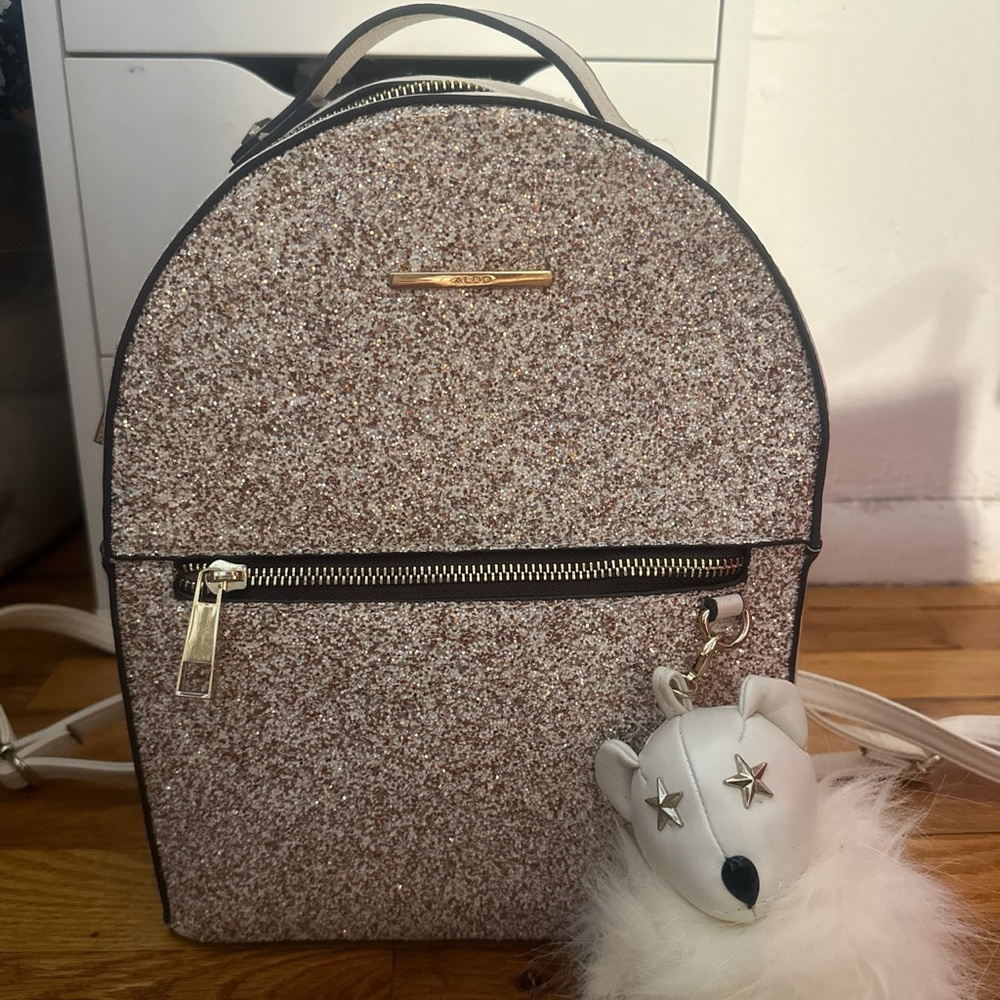 sparkly aldo backpack